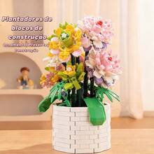 Christmas Gift Set: Super Cute Preserved Flowers, Mini Building Blocks, Unique Decoration, Creative Gift - Multicolor 4 - View 1