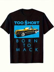 Too Short. - Born To Show Off High-Contrast T-Shirts - Black - View 1