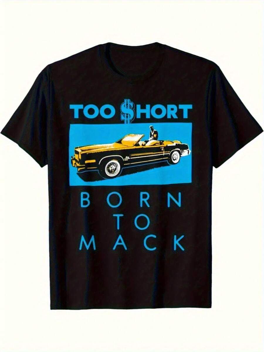 Too Short. - Born To Show Off High-Contrast T-Shirts - Black - View 1