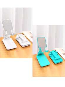 Este suporte de mesa dobrável para celular é perfeito para assistir TV, estudar e trabalhar. É portátil, está disponível em quatro cores e é uma ótima opção de presente de aniversário. - Multicolorido - Ver 13