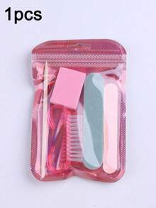 1/5/10/15 Packs Manicure And Pedicure Set , Mini Nail File And Wooden Nail Stick Set, Double-Sided Nail File, Wooden Cuticle Pusher, Nail Cleaning Tools, Nail Stick, Acrylic Nail Art Brush, For DIY Nail Polishing Care - Multicolor - View 14