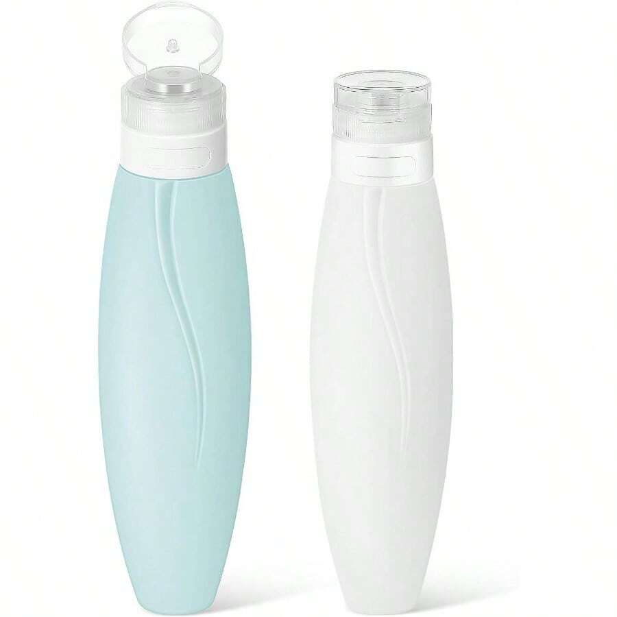 Travel Toiletry Bottles Set 150ml Silicone Refillable Squeeze Bottles Lotion Shampoo - Multi - View 1