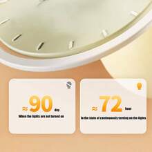 Reloj despertador de dibujos animados para nios, con forma de casa y luz nocturna, 3 alarmas, pantalla de temperatura, recargable por, para mesitas de noche, reloj despertador - A - Ver 5