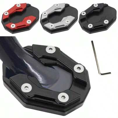 Motorcycle Bikes Kickstand Extender Foot Side Stand Extension Pad Support Plate