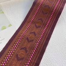 Handmade Bohemian Lace Trim, Heavily Embroidered Floral Lace Ribbon, Clothing/Dress Hem Decoration, Stage Performance Lace Tape - Multicolor - View 12