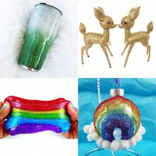 80g/2.85oz Holographic Ultra-Fine Glitter, 1/128" Resin Glitter Sequins, Suitable For Tumblers, Resin Crafts, Slime, Nail Art, Holiday Decorations, Christmas Ornaments - 薑色 - 查看 4