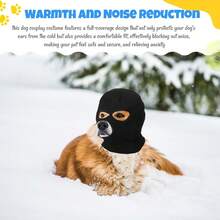 Dog Ear Muffs Noise Cancelling Knitted Warm Hat, Adjustable Size Suitable For Small To Medium Dogs, Christmas Outfit - Multicolor - View 3