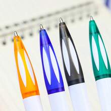 Bolígrafos de fiesta de fútbol - Bolígrafos de tinta negra retráctiles con forma de balón de fútbol, punta media de 1.0 mm, agarre suave, 5 colores, para oficina, fiesta, Navidad, Año Nuevo