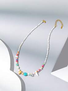 1件女士时尚串珠项链，适合日常佩戴 - 多色 - 查看 10