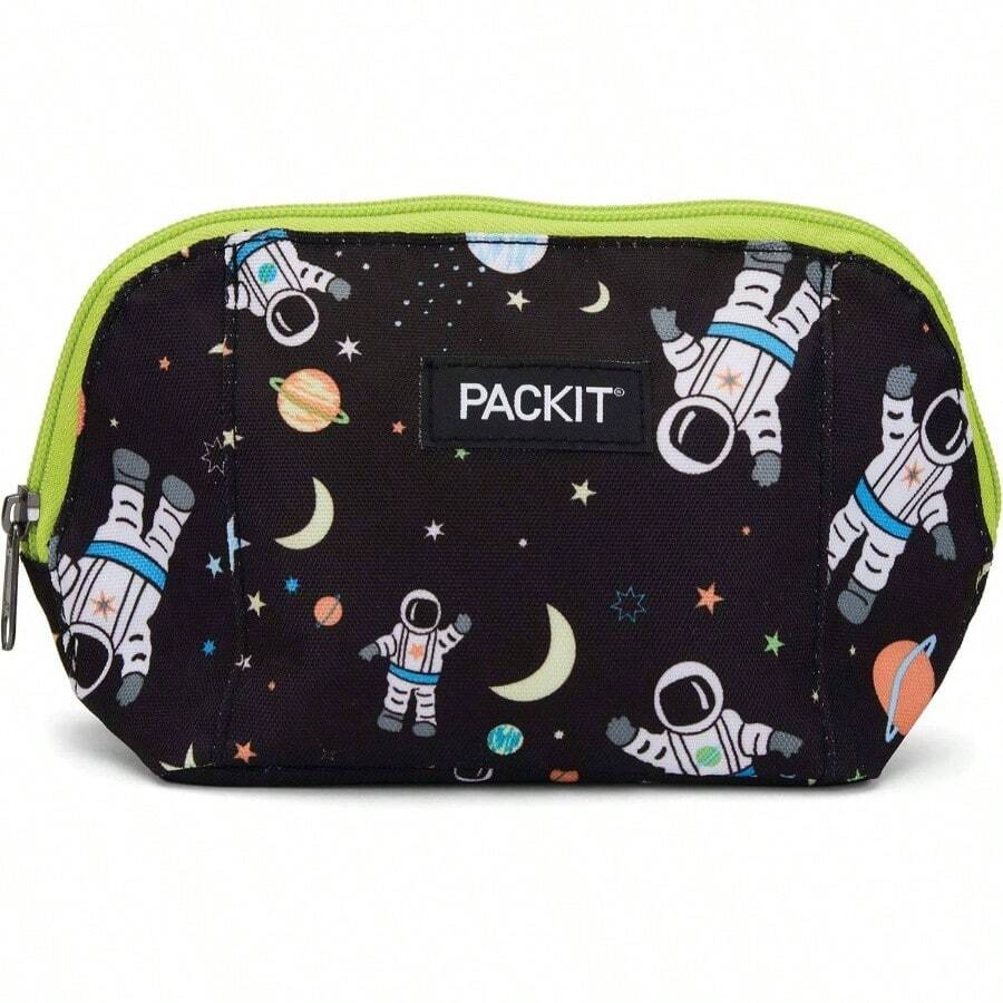 Freezable Snack Bag, Spaceman, Built With EcoFreeze Technology, Foldable, Reusable, Zip Closure Locks In Cool Dry, And Snacks On Go - Spaceman - View 1