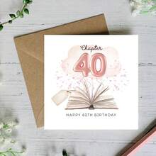 Fun 40th Birthday Card, Friend's 40th Birthday Card, Wife's 40th Birthday Card, Pink 40th Birthday Card, Best Friend's Birthday Card - Multicolor - View 6