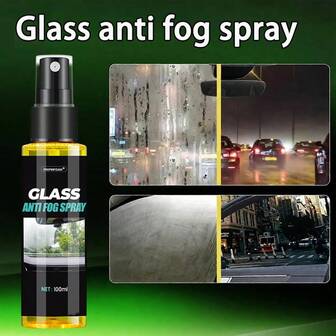 JB-XPCS [High-Visibility Anti-Fog Spray] 100ml High-Visibility Anti-Fog Spray For Car Windshields & Mirrors | Rainproof & Anti-Fog Coating, For All Lenses, Enhances Visibility In Rainy Weather, Easy To Apply, Durable Protection