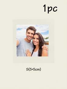 定制熨烫贴纸，个性化T恤熨烫贴纸，定制热转印，可定制照片/文字/Logo/图片的生日礼物，结婚礼物，DTF转印膜，胸前Logo熨烫贴纸，新郎新娘，伴娘伴郎，朋友，家人，必备品，定制热转印印刷，尽显魅力，节日日历，永恒的爱 - 風格A - 查看 10