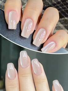 XEIJAYI 15毫升全息猫眼美甲设计磁性可卸UV LED凝胶指甲油美甲沙龙工具女士美甲 - 裸粉色 - 查看 5