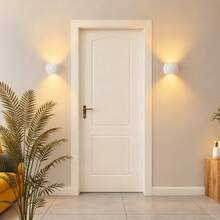 LED Smart Sensor Wall Light, Indoor Motion Sensor Wall Lamp, Wireless LED Wall Light, Wall Lamp, Battery-Powered Night Light, Adhesive Design, Rotatable, Portable, Easy To Install, Adjustable Color Temperature And Brightness, Suitable For Hallways, Bathrooms, Bedrooms, Kitchens, Cabinets, Stairs, Entrances, Bedside - Three-color Light Effect - View 9