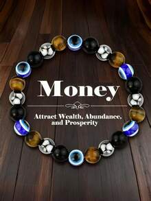 魔法水晶手链 9 件套 - 象征和平、繁荣、好运的圣诞礼物，男女皆宜，寓意乐观积极、自信坚强，含明矾石，全场特价清仓，限时抢购，初领圣餐纪念品 - 多色 - 查看 2