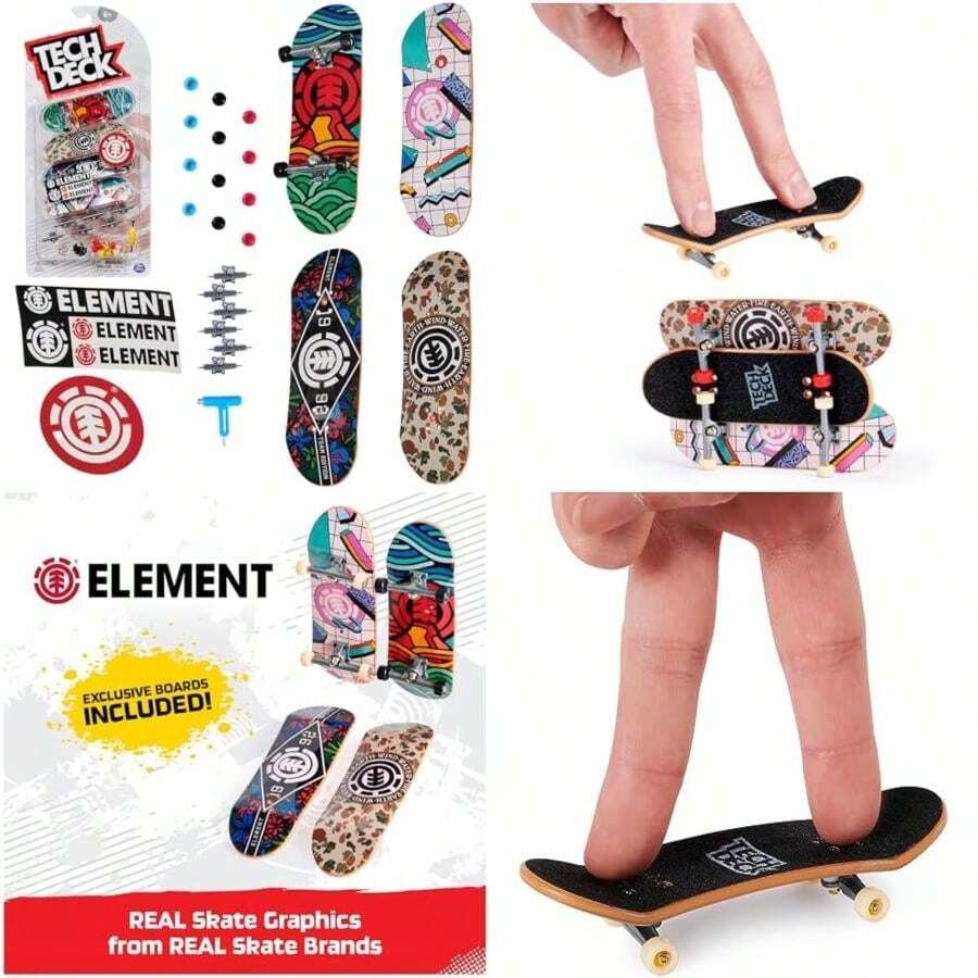Tech Deck: Paquete de 4 Patinetas(Multicolor) - Multicolor - Ver 1