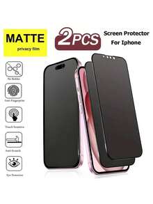 Zestaw matowych folii ochronnych (2 sztuki) kompatybilnych z 15/17 Pro Max/17 Pro/1716 Pro Max/16 Pro/15 Pro Max/15 Pro/14/13/12/11 – folia chroniąca przed odciskami palców, bez pęcherzyków powietrza, łatwa w aplikacji, matowa miękka folia chroniąca przed odciskami palców, folia chroniąca przed odciskami palców | Matowa tekstura folii ochronnej | Powłoka chroniąca przed odciskami palców, niezbędna do ochrony ekranu, do użytku w domu i biurze. Daily Shield Office Home Ochraniacz ekranu telefonu Akcesoria do telefonu Ochraniacz ekranu chroniący przed szpiegowaniem, wodoodporny, odporny na wstrząsy, odporny na upadki, odporny na zarysowania. - Czarne - Zobacz 28