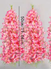 50 bông hoa tử đằng giả bằng lụa, dây leo tử đằng màu hồng, trang trí nhà cửa, tiệc cưới, vòng hoa giả dài 3,64m, vòng hoa tử đằng bằng lụa, trang trí treo cho đám cưới, thích hợp cho tiệc tùng, sinh nhật, họp mặt gia đình, quà tặng ngày Valentine, trang trí bàn làm việc trong vườn nhà, cây nhân tạo, hoa giả - Nhiều màu - Xem 5