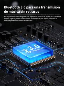 Receptor Bluetooth auxiliar para coche,Receptor/Transmisor de audio Bluetooth 2 en 1 de 3.5 mm estéreo, adaptador inalámbrico multifuncional para automóvil, TV, PC, altavoces, auriculares, llamadas con manos libres. No admite reproducción de tarjeta TF - Negro - Ver 8