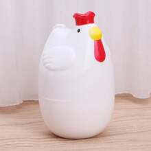 Hervidor de huevos para microondas, cocina en de pollo, electrodoméstico de cocina, soporte para huevos cocidos, herramienta de cocina, hervidor de huevos - Blanco - Ver 6