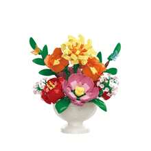 Natal Presente Super Fofo Flores Preservadas, Mini Blocos de Construção, Decoração Única, Presente Criativo - Multicolorido 2 - Visão 10