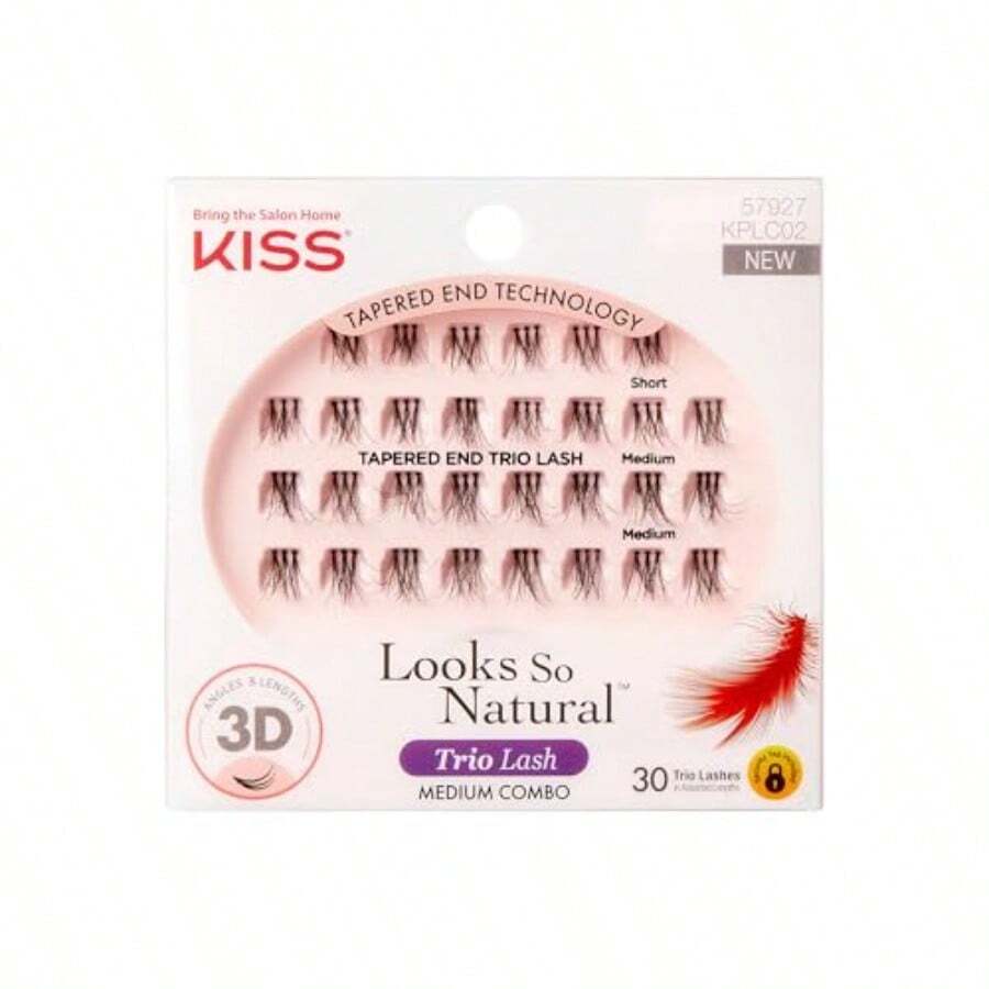 YQQ Kiss Ever-Ez Trio Lashes Medium Combo by Kiss9413 - como en la foto - Ver 1