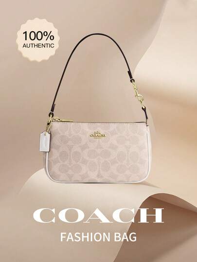 Coach Nolita 19 Leather Shoulder Bag for Women Small Cute Hobo Bag Ladies' Classic Underarm Bag Clutch Handbag Purse Wristlet Wallet with Zipper Clourse