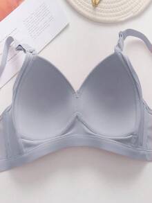 Set de 3 sujetadores inalámbricos cómodos y de soporte de unicolor para mujer - Multicolor - Ver 7
