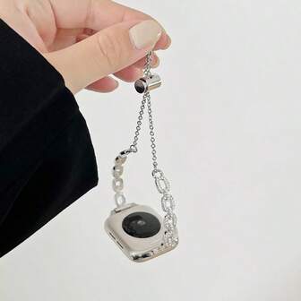 闪亮水钻金属链表带，通用尺寸，适用于 38-49 毫米表盘 | 轻盈奢华的高端质感，约会和通勤必备（不含手表）