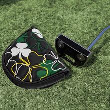 Black Floral Pattern Golf Club Head Cover, PU Material, Dust-Proof And Wear-Resistant, Embroidered Design, The Best Choice For Protecting Your Golf Clubs. - Black - View 4