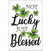 Hello Young Lucky St. Patrick's Day Metal Sign - Rustic Green Shamrock Wall Decor,  St. Patricks Day Indoor Outdoor Home Pub Bar - Nhiều màu - Xem 2
