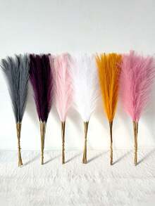 5/10/20/30 قطعة من الحشيش الاصطناعي الرمادي الطويل والنابض، اصطناعي مزيف، حشو للأواني، ديكور منزلي بأسلوب المزرعة والبوهيمي، ديكور غرفة، ديكور حفلات الزفاف، ديكور بوهيمي - رمادي - مشاهدة 5