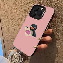 Happy P-Pingu Penguin Phone Case For 17,16,15,14,13,12,11,Pro,Max,Plus,E, IMD Matte Black - Z2 - 查看 10