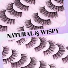 ELAE Natural Lashes Mink Natural Eyelashes False Eyelashes Natural Look False Lashes Wispy Eye Lashes Cat Eyelashes Fake Lashes - Criss Cross lashes - View 5