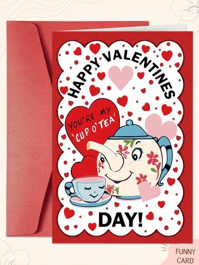 1PC Vintage-Style Valentine's Day Greeting Card (With Envelope) - Bird & Floral Design, Romantic Love Theme, Ideal Gift For Spouse & Couples, Perfect For Valentine's Day