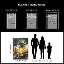 Northwest Micro Raschel - Manta Ultra Suave, 46 x 60 Pulgadas, Be(Estar alerta) - Multicolor - Ver 2