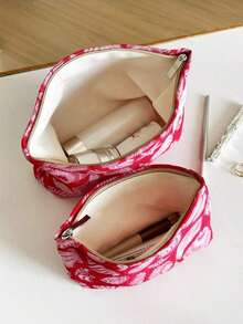 MEYOU FAIRY Makeup Bag, Portable Hand-Held Bag, Storage Bag, Toiletry Bag, Large Capacity Makeup Bag, Cosmetics Storage Tissue Storage, Essential Travel Bag, Storage Bag, Women's And Girls' Sanitary Napkin Storage Bag, Student Pencil Case, Inner Bag, Zip Cord Hand-Held Storage Bag, With Zipper, Makeup Bag, Make Up Bag, Makeup Bag, Makeup Pouch, Bag, Vanity, Makeup Bags, Small Makeup Bag, Makeup Pouch, Christmas Gifts, Pouch, Gifts Pouch / Small Handbag, Makeup Organizer, Mini Pouch, Large Capacity Pouch, Gifts Christmas Gifts, Gift Ideas For Women - 小紅殼 - 查看 7