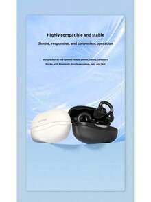 Lenovo EA330 Wireless Bluetooth Headset In-Ear Clip-On Sports Running Non-In-Ear Open-Ear Headphones Have A Long Battery Life - Black - View 5