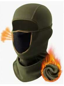 Unisex Winter Fleece Ski Mask, Windproof Balaclava For Cold Weather Skiing, Outdoor Work