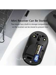 HP S1000C Wireless Charging Mouse, Type-C Interface, Long Battery Life, 10-Meter Reliable Connection, Suitable For Multiple Scenarios, Compatible With Laptops And Desktops, White - White - View 5