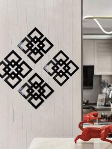 Bộ 2/4 miếng dán gương trang trí hình kim cương bằng acrylic, miếng dán gương acrylic rỗng tối giản cho trang trí nhà cửa, phòng ngủ & phòng tắm, miếng dán gương toàn thân tự dính gắn tường, trang trí phòng, miếng dán tường cá nhân hóa, gương treo tường, gương cho phòng ngủ, phòng tắm, phòng khách. - Nhiều màu - Xem 10
