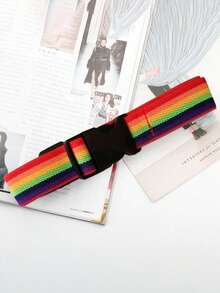 1条可调节弹力腰带，男女通用，适用于牛仔裤/休闲裤，隐形腰带 - 可调节弹力腰带，舒适贴合，均码宽松裤腰带 - 彩色 - 查看 11