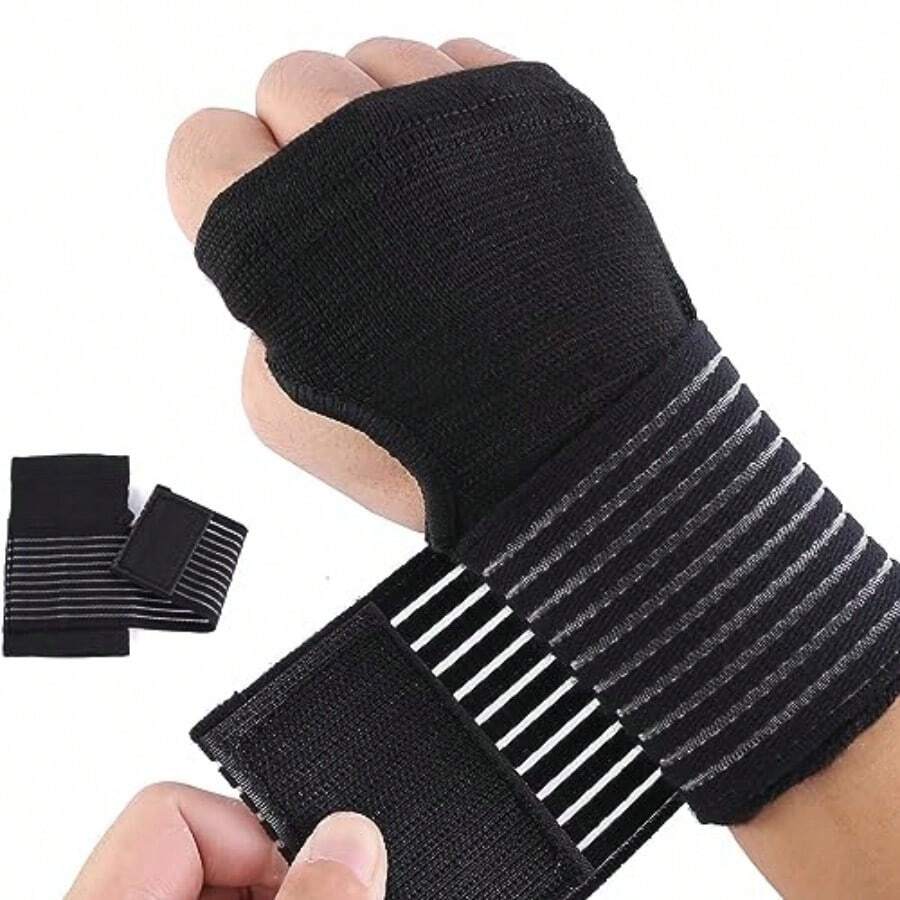 3D Knitted Compression Elastic Wrist Sleeve, With Pressure Palm Protection, Suitable For Weightlifting, Badminton And Daily Activities - Multicolor - View 1