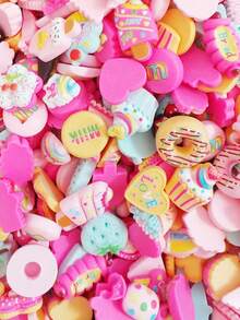 5 Pieces/Bag Of Mixed Color Resin Candy , Food, Nail Art, Phone Cases, Hair Clips, Refrigerator DIY Accessories, DIY Color Hair Clips, Phone Cases, Refrigerator Stickers, Handmade Doll House Decoration Materials - Multicolor - View 8