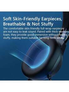 HP 1600 有線頭戴式遊戲耳機 配戴舒適電競適用 黑神話網課學習立體聲 黑色7.1聲效 筆記本桌上型電腦吃雞暢玩 - 黑色 - 查看 5