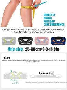 轻便可调节基础款护膝，透气吸汗，防滑设计，男女通用，髌骨稳定器，胫骨护垫，适用于徒步、跳跃、篮球、足球、跑步、深蹲等运动，健身配件及装备