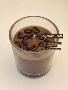 天然大豆蜡咖啡香氛蜡烛，无烟持久，适合客厅放松、咖啡爱好者、卧室使用，助眠香氛。 - 杯子蠟燭 - 查看 3