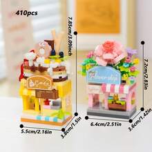 迷你城市街景积木套装，包含花店、文具店、小吃店、礼品店、商场，适合建筑爱好者，趣味十足的小规模搭建挑战，DIY创意家居装饰，房间装饰玩具，DIY益智玩具，成人积木套装礼物，适合节日、生日、圣诞节、情人节、复活节、母亲节、父亲节等场合的礼物。 - 城市街景迷你積木 - 查看 28