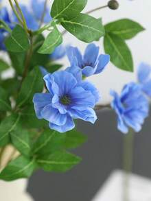 1pc Artificial Phalaenopsis Orchid, Lily & Peony Bouquet, Indoor Decoration For Living Room, Dining Table, Photography Prop, High-End Fake Flowers - Dew Lotus - View 4